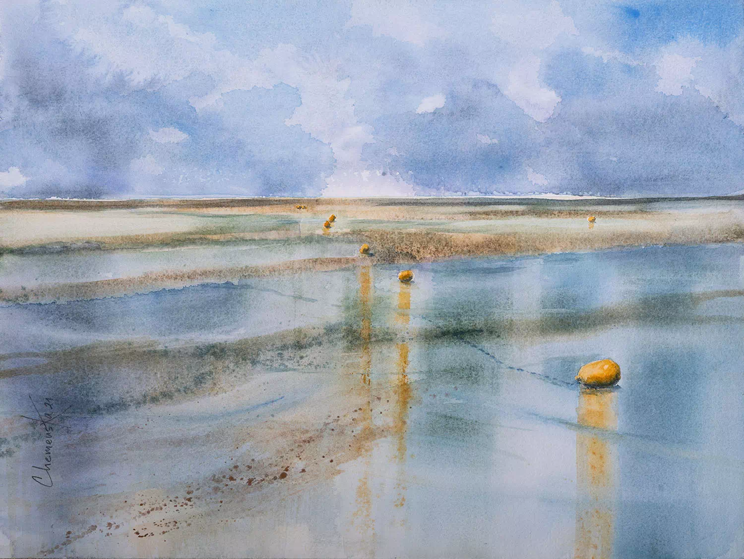 Derrière, la mer #2, plage Sainte-Cécile, Etaples