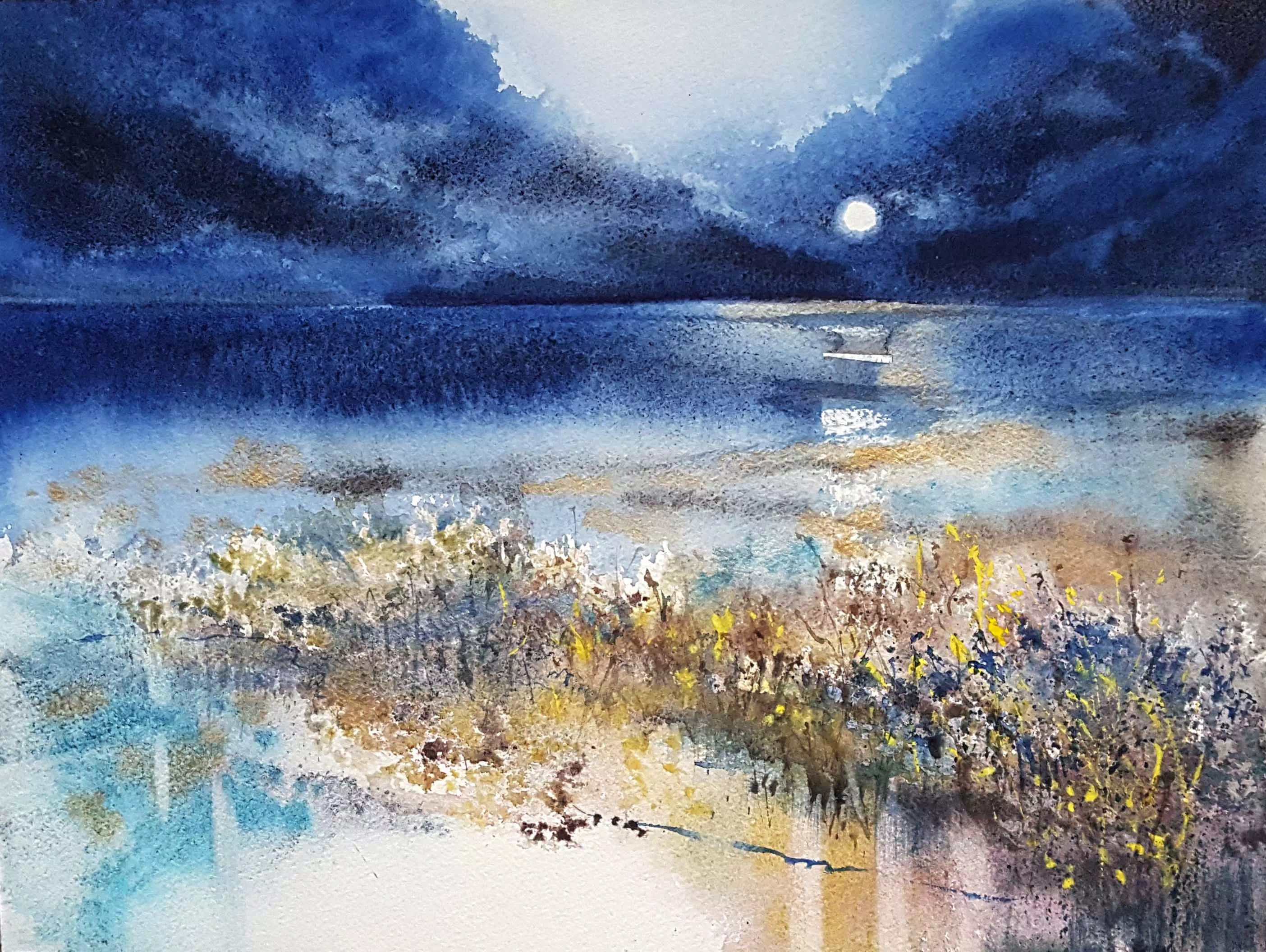 Moonlight over the sea after the storm #2